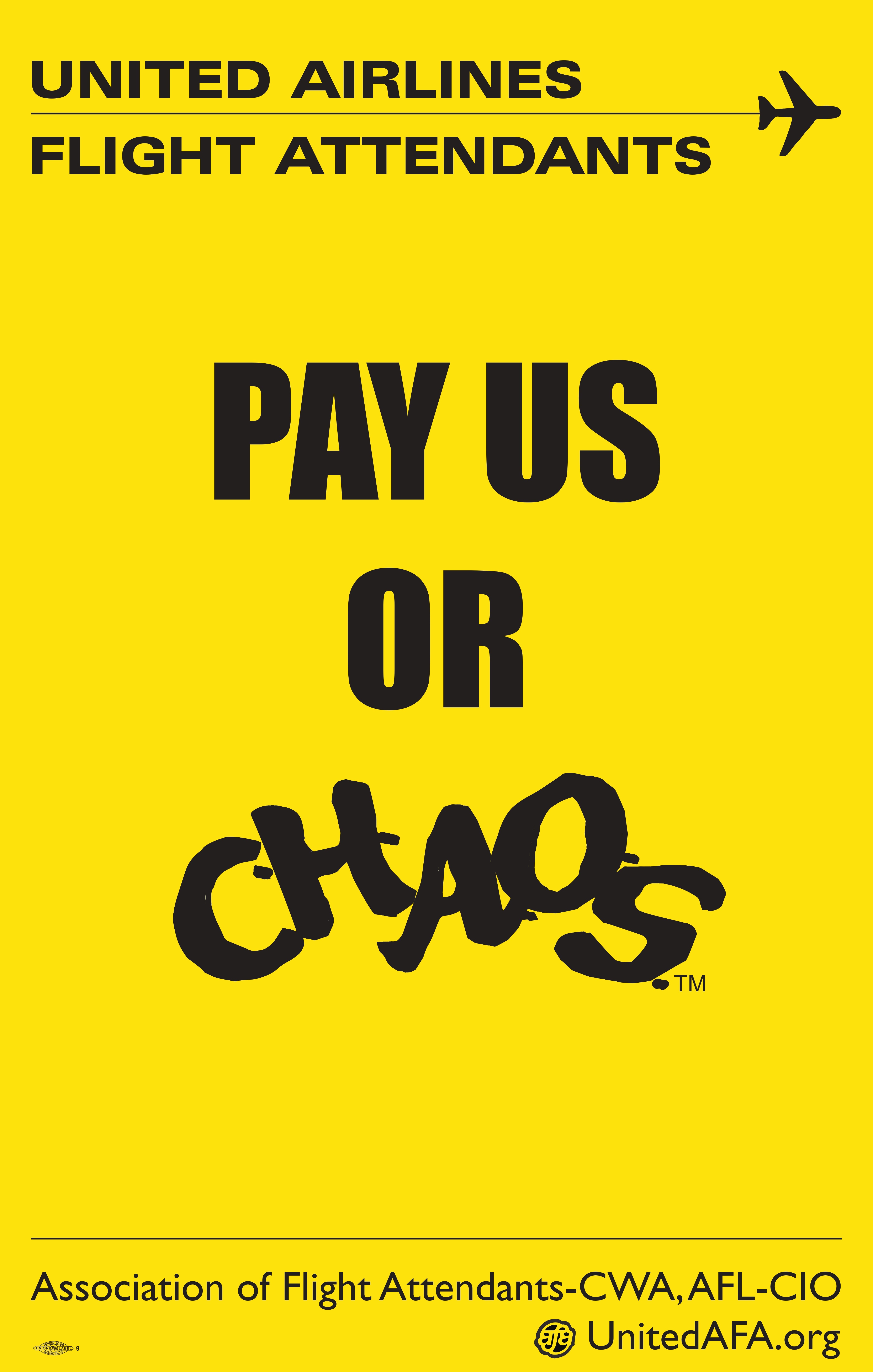 Pay us or chaos - Picket Sign (1)